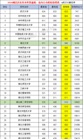 2024年湖北高考历史类529分能上哪些大学