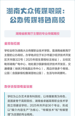 湖南大众传媒职业技术学院是公办还是民办
