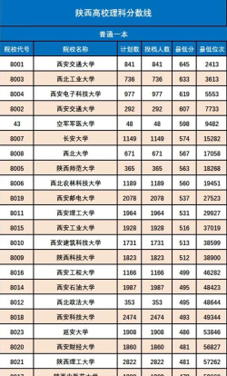 2024年陕西高考理科类407分左右能填报哪些大学