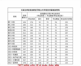 2024湖南考生多少分能上石家庄科技信息职业学院