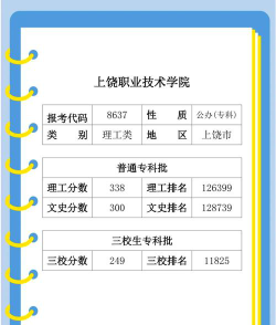 2024江西考生多少分能上上饶职业技术学院