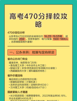 高考470怎么选专业