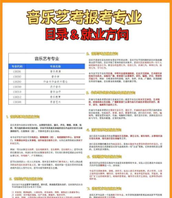 艺考音乐文科怎么选专业