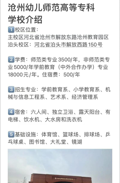 沧州幼儿师范高等专科学校中外合作办学专业有哪些？