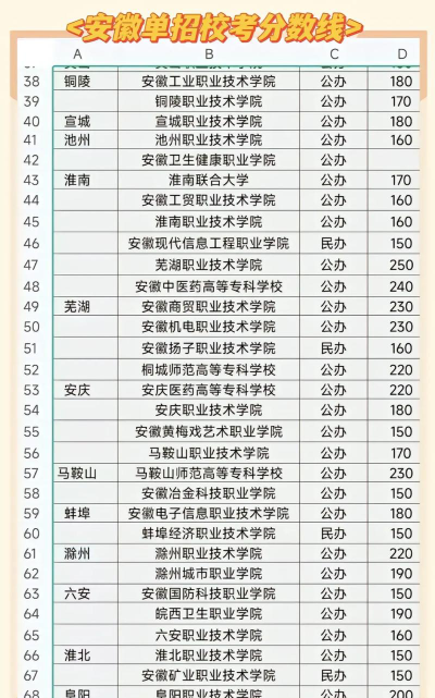 2024山东考生多少分能上安徽职业技术学院