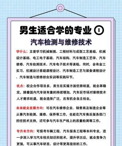 汽修计算机专业怎么选