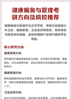 健康管理考研专业怎么选