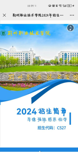 2024年荆州职业技术学院录取分数是多少