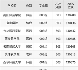 2025年高考安徽503分左右能考上哪些学校