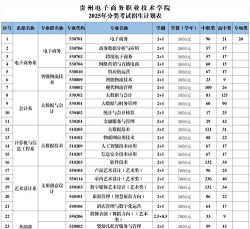 贵州电子商务职业技术学院艺术类专业有哪些？