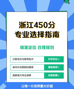 成绩450怎么选专业啊