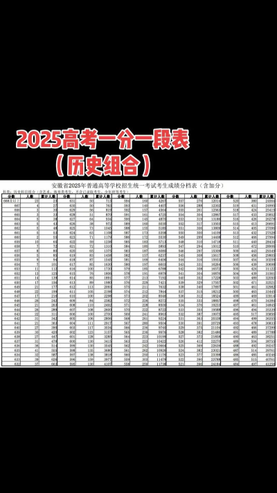 2025年高考安徽历史类282分左右能考上哪些学校