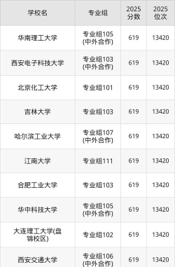 2026年物理类619分能报考什么大学