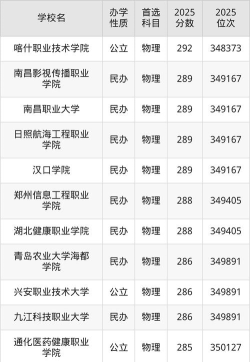 2026年历史类293分能报考什么大学