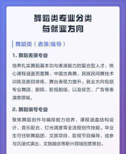 舞蹈类专业怎么样