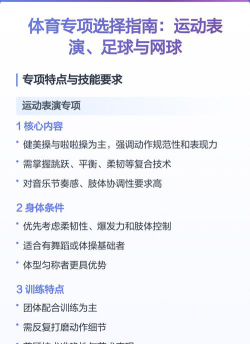 体育专业专项怎么选的啊