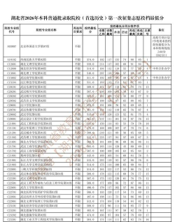 2026年湖北历史类493分能报考什么大学