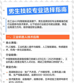 技校男生选什么专业