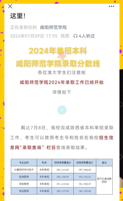 2024年咸阳师范学院在广西录取分数线是多少
