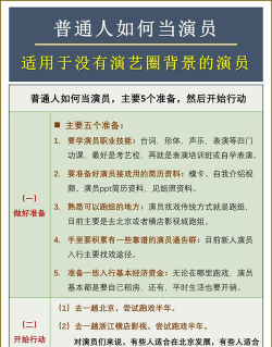 想当演员的专业怎么选呢