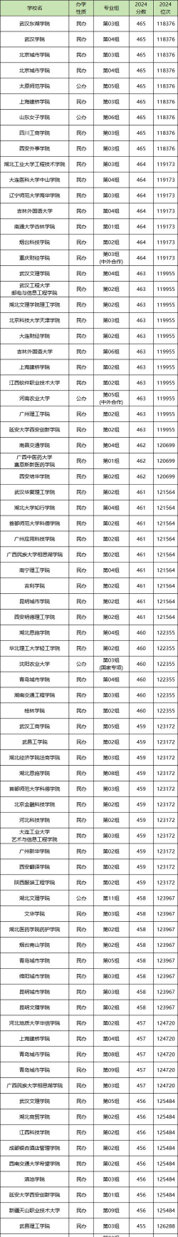 2025年湖北历史类462分能上大学吗