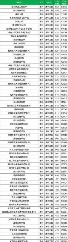 2025年四川319分能够报什么大学