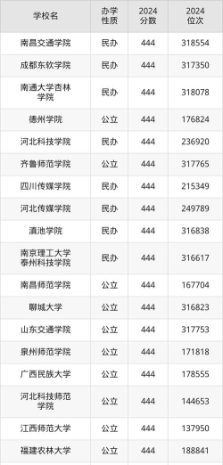 2025年高考山东447分左右能考上哪些学校