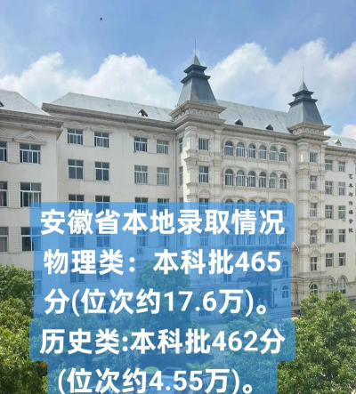 安徽外国语学院录取分数线2024年多少分?