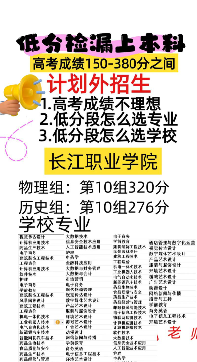 河北高考成绩多少分能报考四川长江职业学院