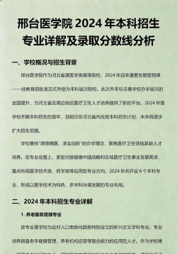 邢台医学院录取分数线2024年多少分?