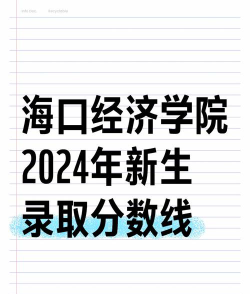 海口经济学院2024年在河北各专业录取分数线
