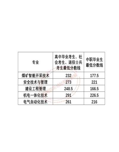 鹤壁能源化工职业学院录取分数线2024年多少分?