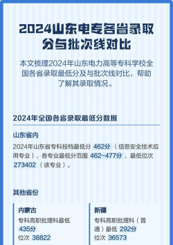 山东电力高等专科学校2024年全国各省录取分数线与位次排名汇总！含省内及省外