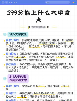 2025年599分能够报什么大学
