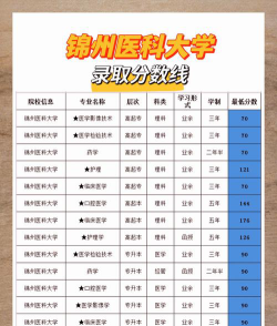 锦州医科大学医疗学院2024各省录取分数线汇总：最低304分可录取