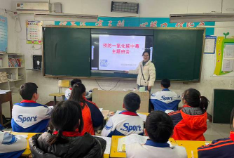 牡丹区岳程办事处中学环境