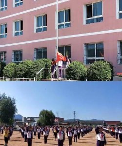 大洼二界沟镇榆树乡中心小学环境
