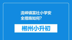 流峰镇富社小学环境