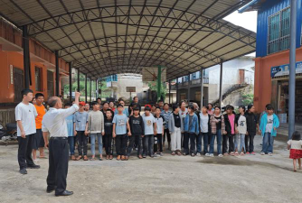 红河州金平县金水河中学户外活动场地