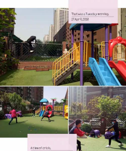 贝九 都市印象幼儿园户外活动场地