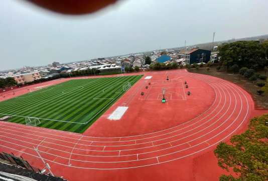 石首市大垸镇初级中学户外活动场地
