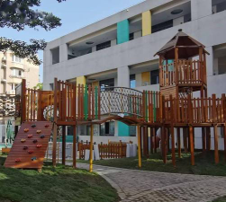 杭州余杭区灵溪幼儿园户外活动场地