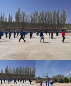 何坪九年制学校阅读区