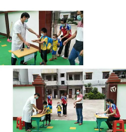 高州市东岸镇大潮中心学校附设幼儿园阅读区