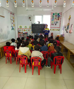 大湖中心幼儿园阅读区