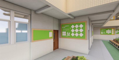 黄石市江北学校阅读区