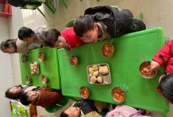 三台县乐加乡来福村幼儿园阅读区
