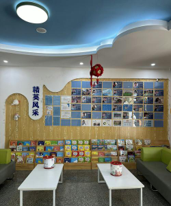 南滩乡两河安乐幼儿园阅读区
